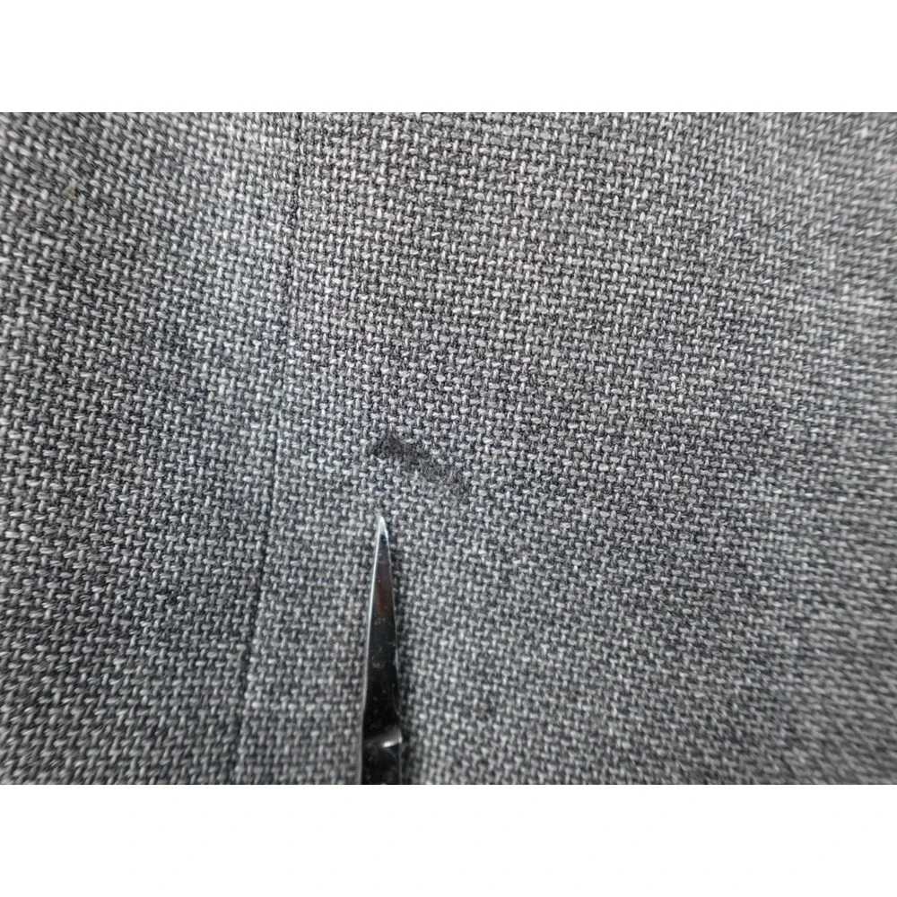 Brooks Brothers Coat Mens Grey Italian Fabric Wool Blazer 2-Button Size 44L‎